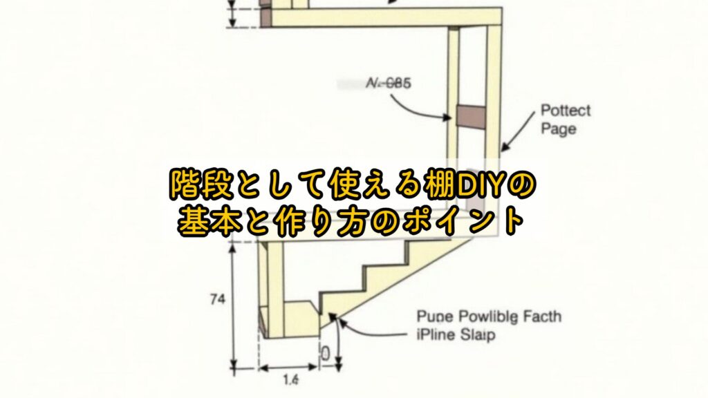 階段として使える棚DIYの基本と作り方のポイント