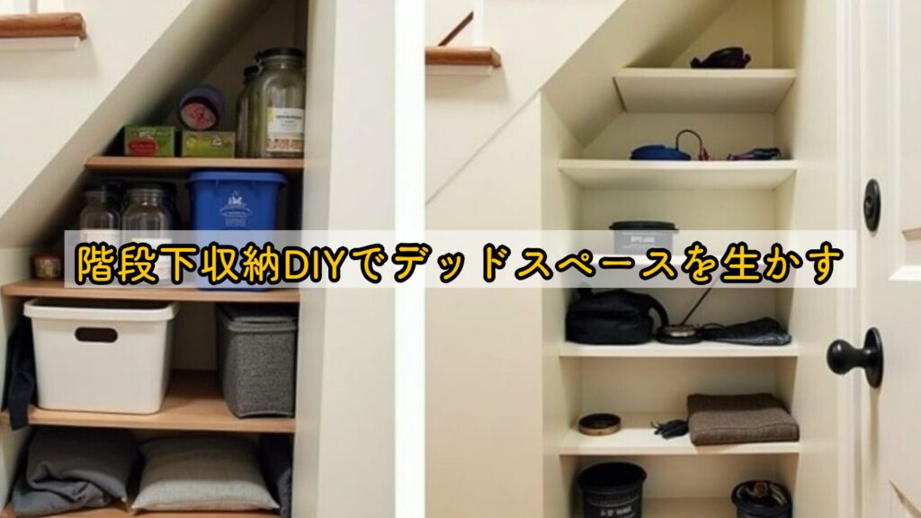 階段下収納DIYでデッドスペースを生かす