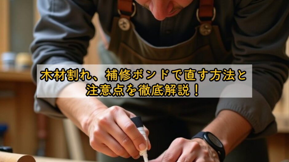 木材割れ、補修ボンドで直す方法と注意点を徹底解説！