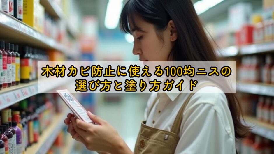 木材カビ防止に使える100均ニスの選び方と塗り方ガイド