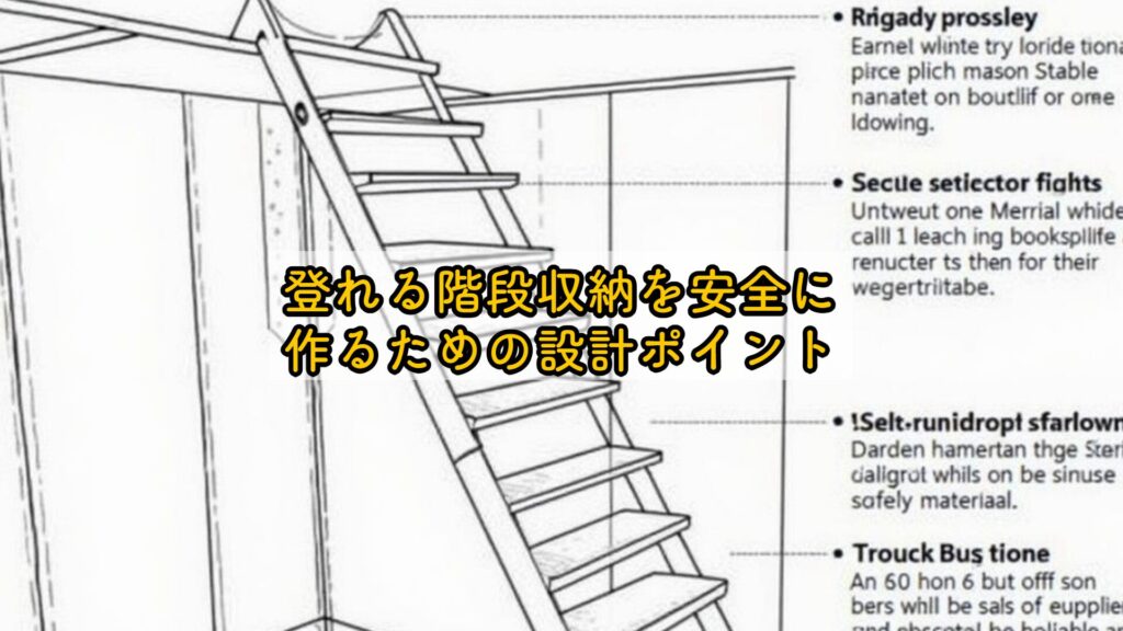 登れる階段収納を安全に作るための設計ポイント
