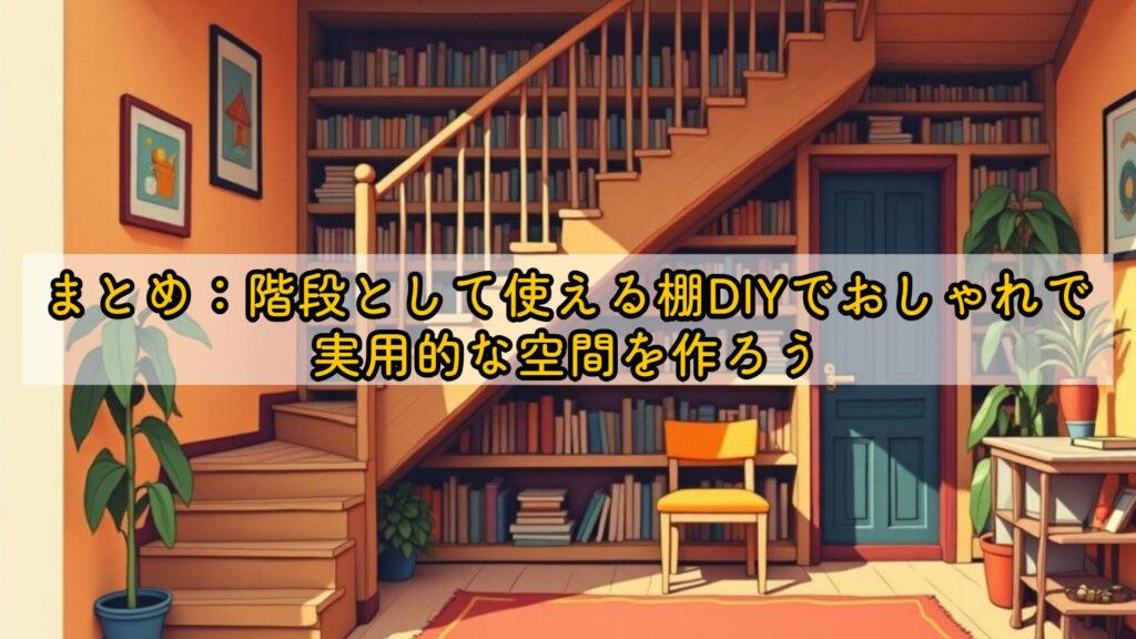 まとめ：階段として使える棚DIYでおしゃれで実用的な空間を作ろう