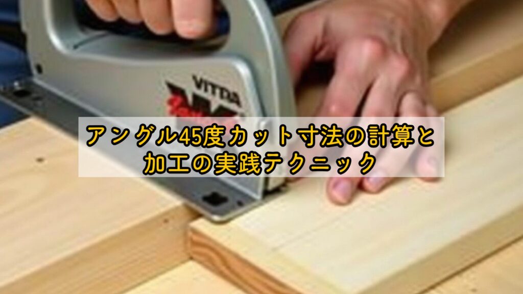 アングル45度カット寸法の計算と加工の実践テクニック