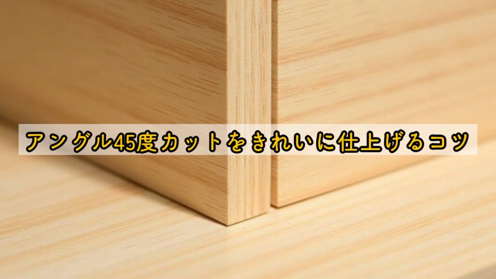 アングル45度カットをきれいに仕上げるコツ