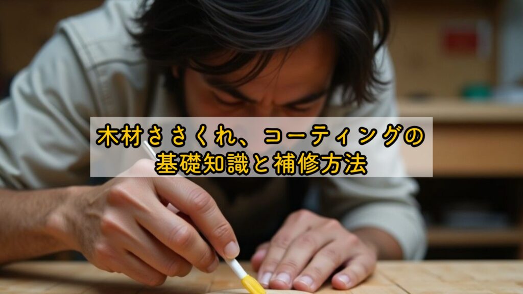 木材ささくれ、コーティングの基礎知識と補修方法