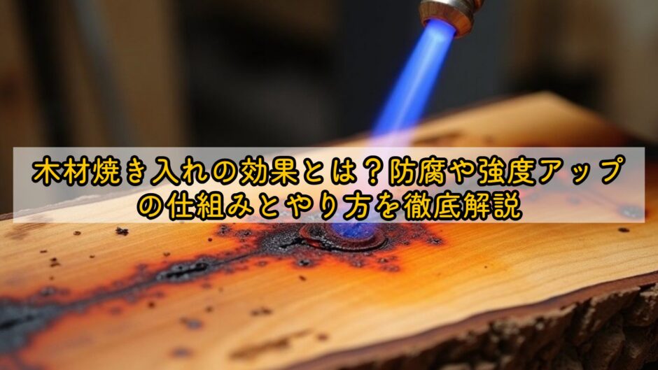 木材焼き入れの効果とは？防腐や強度アップの仕組みとやり方を徹底解説