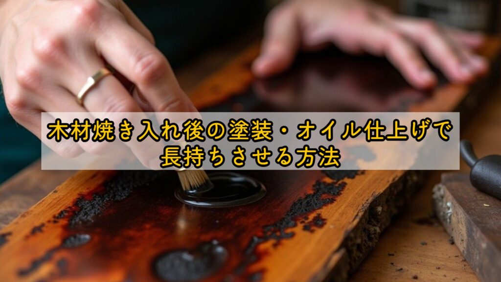 木材焼き入れ後の塗装・オイル仕上げで長持ちさせる方法