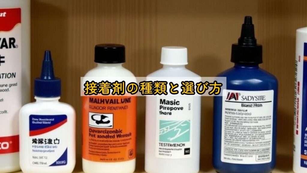 接着剤の種類と選び方