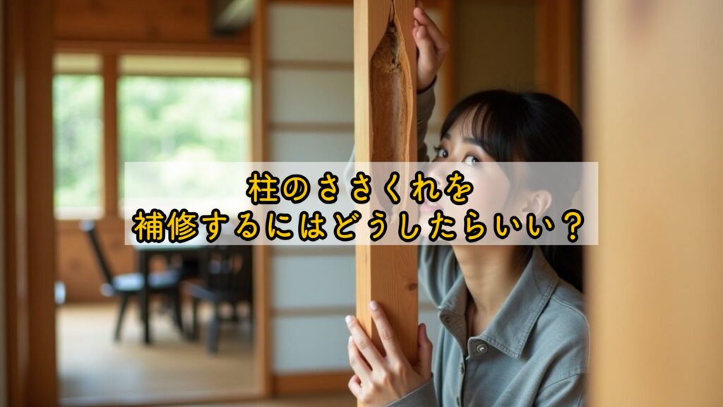 柱のささくれを補修するにはどうしたらいい?