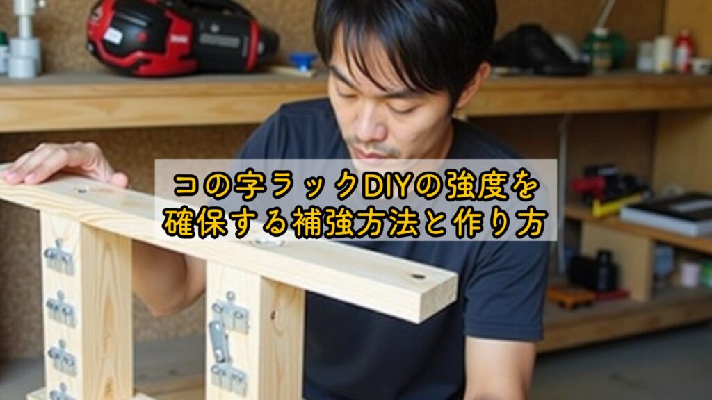 コの字ラックDIYの強度を確保する補強方法と作り方