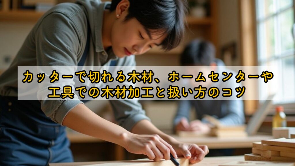 カッターで切れる木材、ホームセンターや工具での木材加工と扱い方のコツ