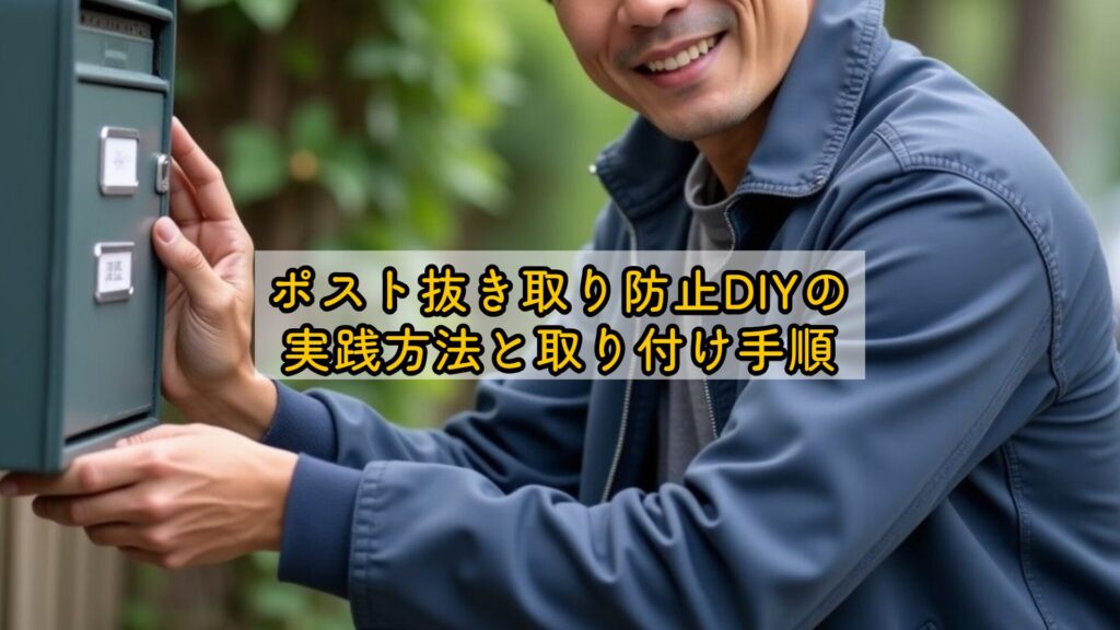 ポスト抜き取り防止DIYの実践方法と取り付け手順