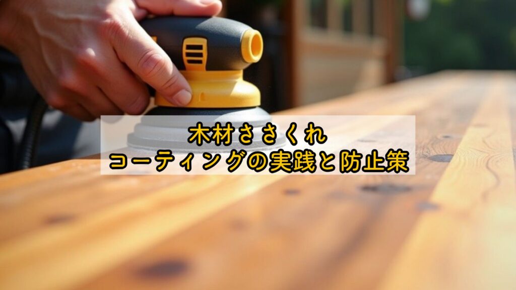 木材ささくれ、コーティングの実践と防止策