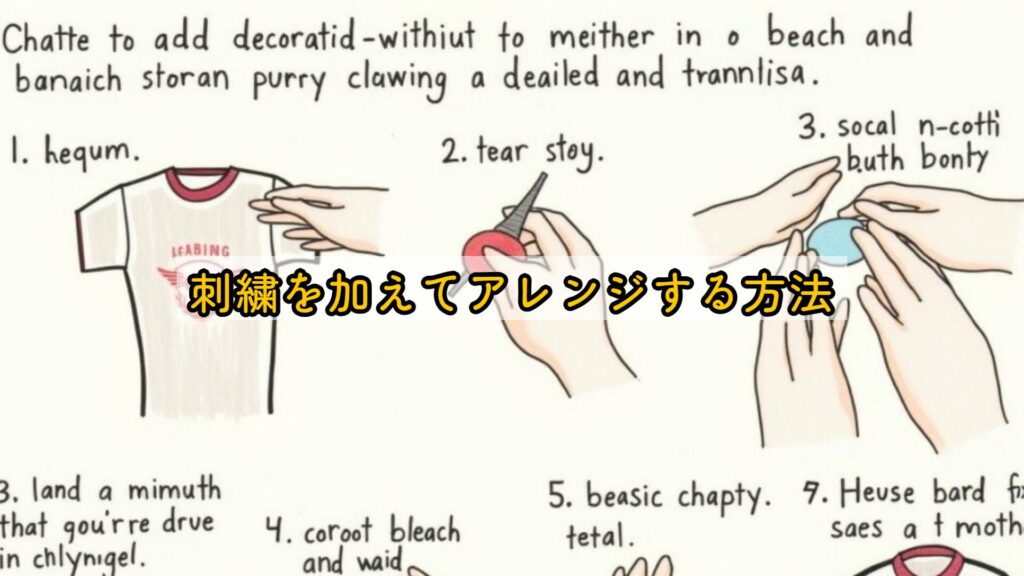 刺繍を加えてアレンジする方法