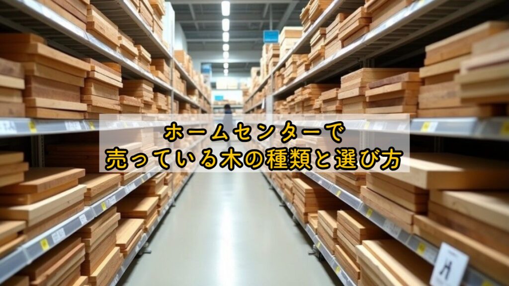 ホームセンターで売っている木の種類と選び方