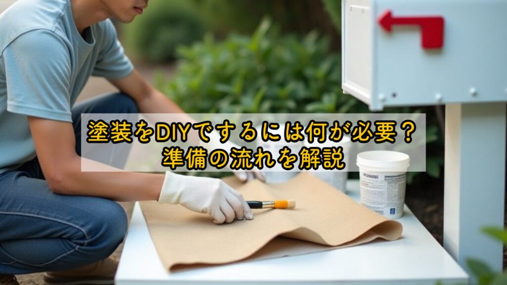 塗装をDIYでするには何が必要?準備の流れを解説