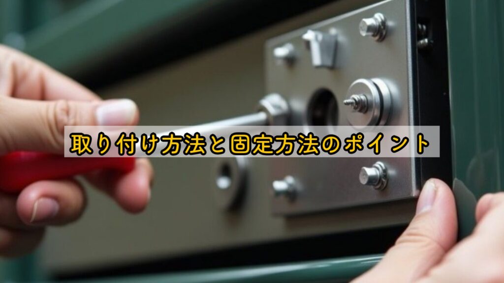 取り付け方法と固定方法のポイント