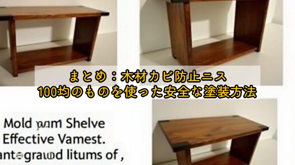 まとめ:木材カビ防止ニス、100均のものを使った安全な塗装方法