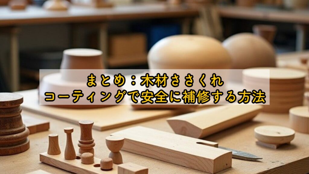 まとめ:木材ささくれ、コーティングで安全に補修する方法