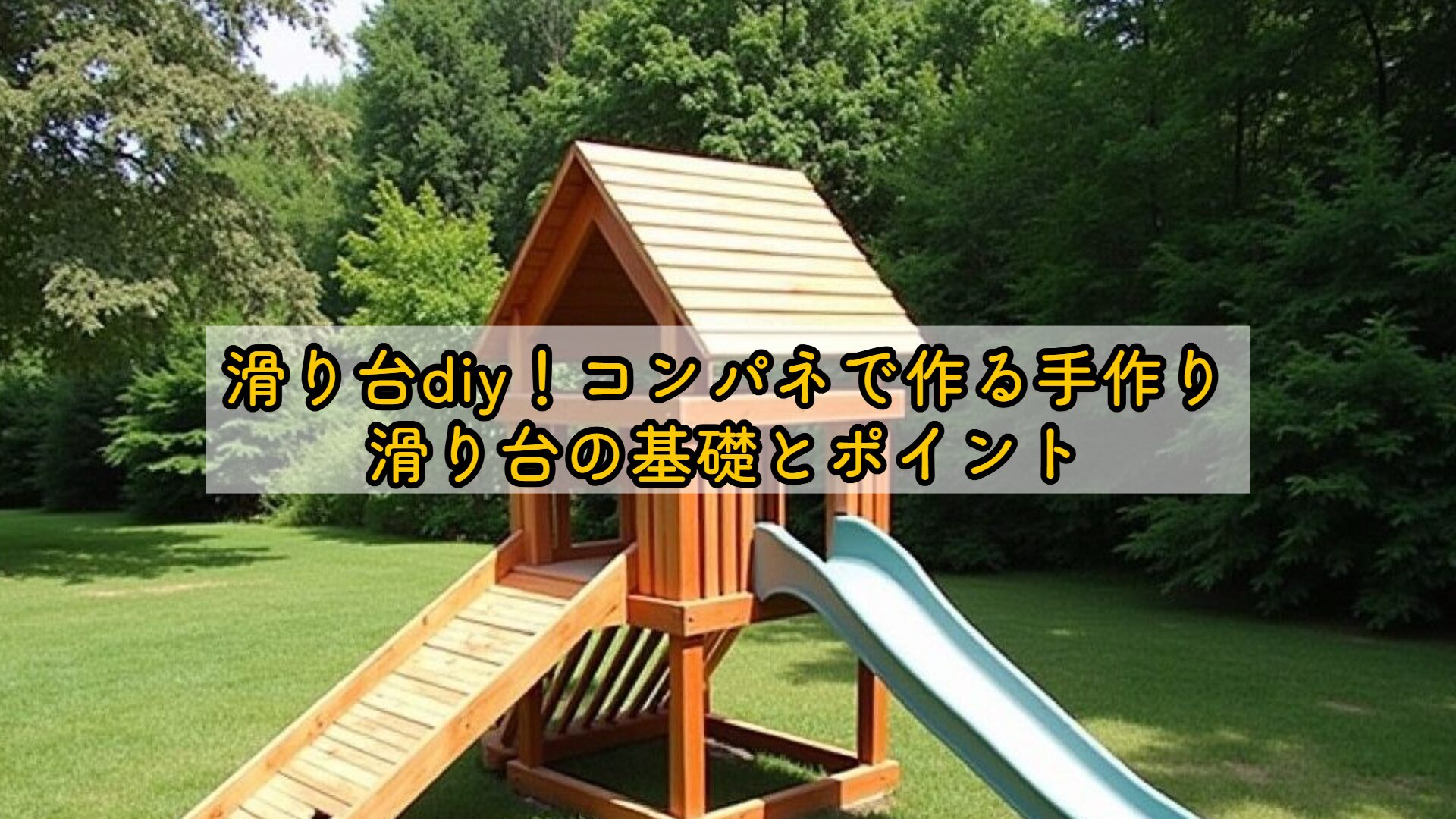 木製 滑り台 手作り 家具 木工 DIY 収納 引き出し 遊具 廃材で滑り台 
