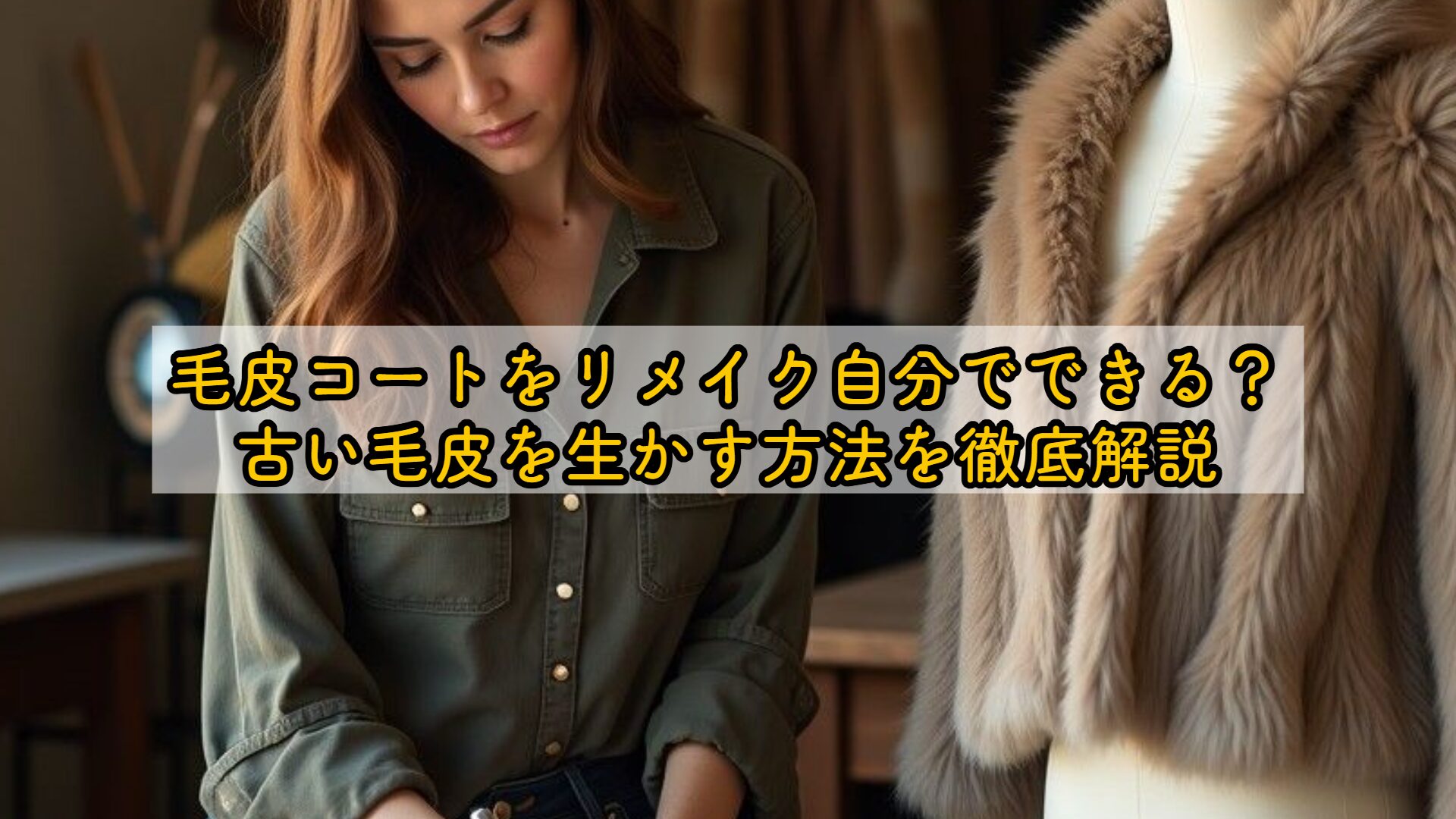 毛皮コートをリメイク自分でできる？古い毛皮を生かす方法を徹底解説 