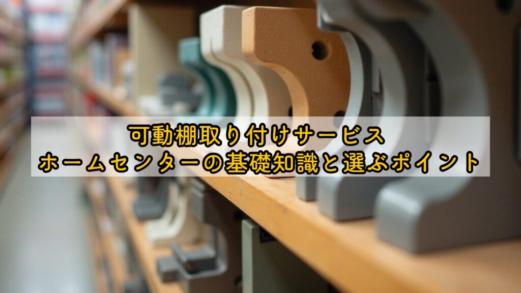 可動棚取り付けサービス ホームセンターの基礎知識と選ぶポイント