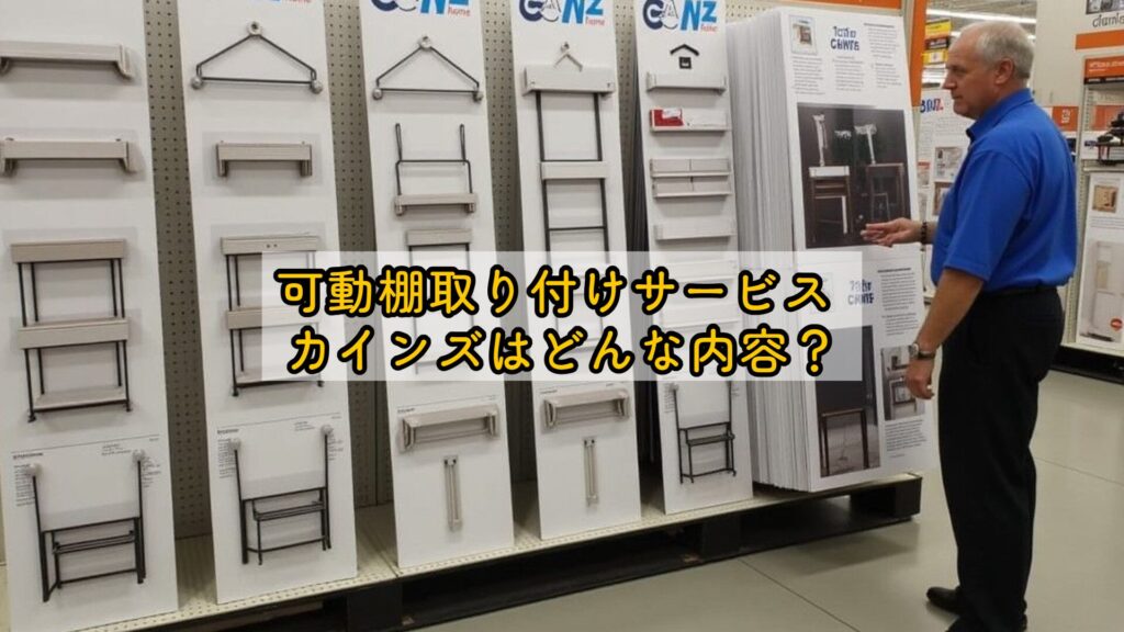 可動棚取り付けサービス カインズはどんな内容？