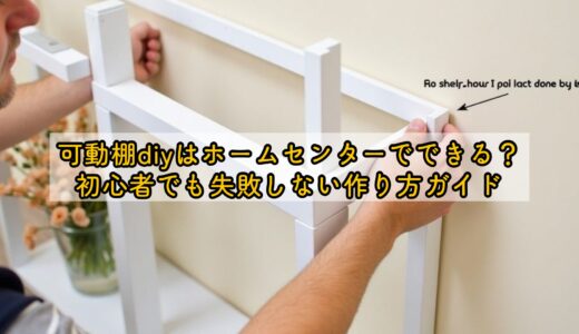 可動棚diyはホームセンターでできる？初心者でも失敗しない作り方ガイド