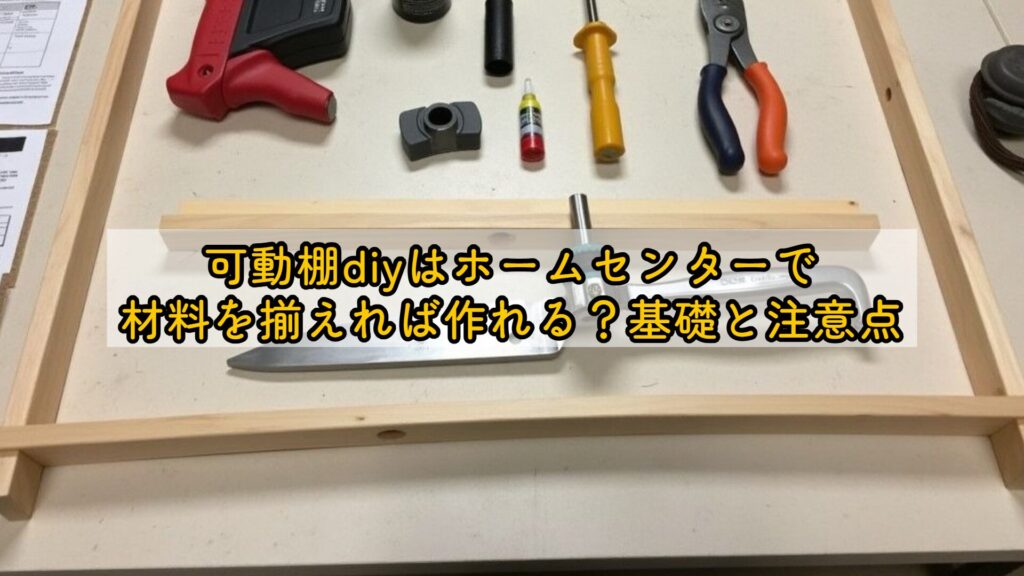 可動棚diyはホームセンターで材料を揃えれば作れる？基礎と注意点