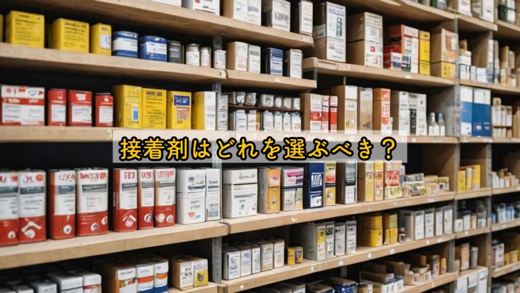 接着剤はどれを選ぶべき？