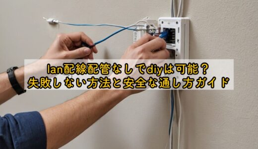lan配線配管なしでdiyは可能？失敗しない方法と安全な通し方ガイド