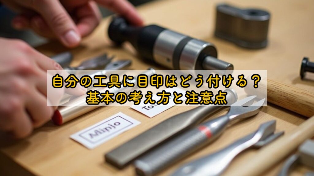 自分の工具に目印を付ける方法は？名前付けやマーキングのおすすめを解説