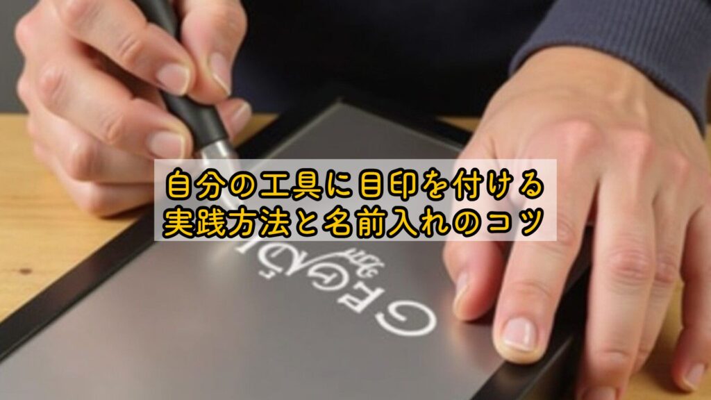 自分の工具に目印を付ける実践方法と名前入れのコツ