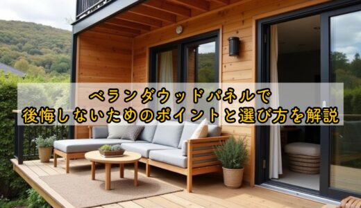 ベランダウッドパネルで後悔しないためのポイントと選び方を解説