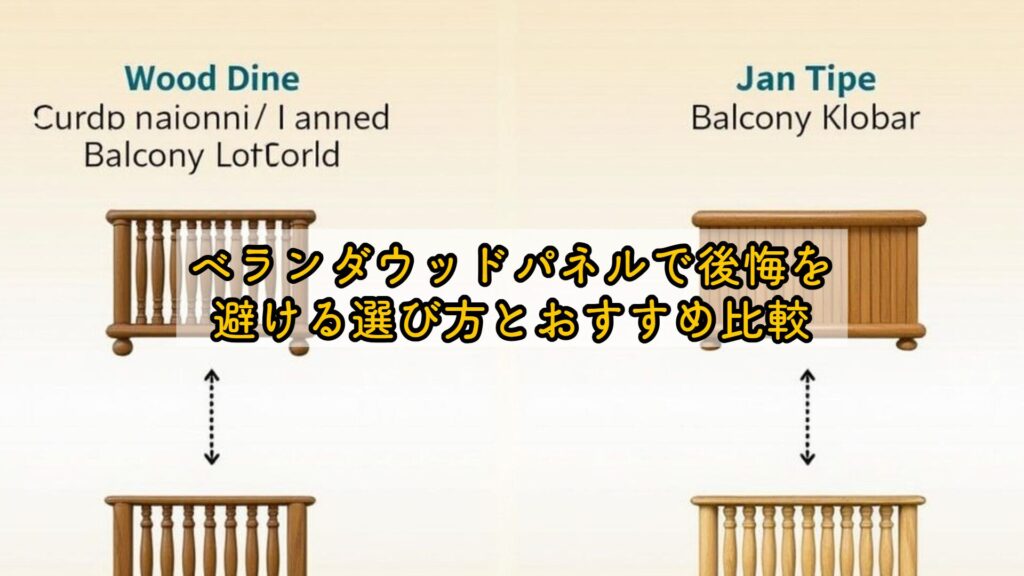 ベランダウッドパネルで後悔を避ける選び方とおすすめ比較