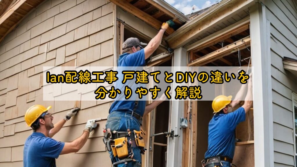 lan配線工事 戸建てとDIYの違いを分かりやすく解説