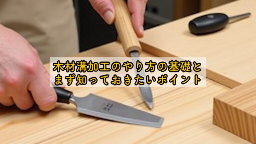 木材溝加工のやり方の基礎とまず知っておきたいポイント