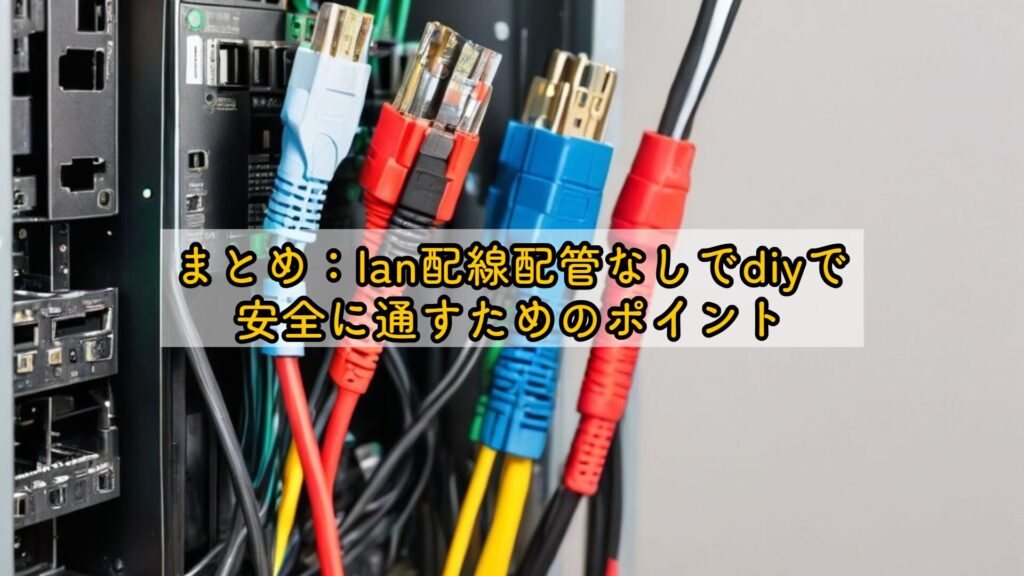 まとめ：lan配線配管なしでdiyで安全に通すためのポイント