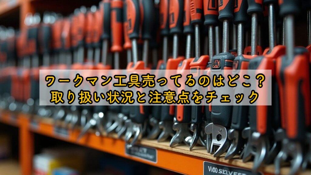 ワークマン工具売ってるのはどこ？取り扱い状況と注意点をチェック