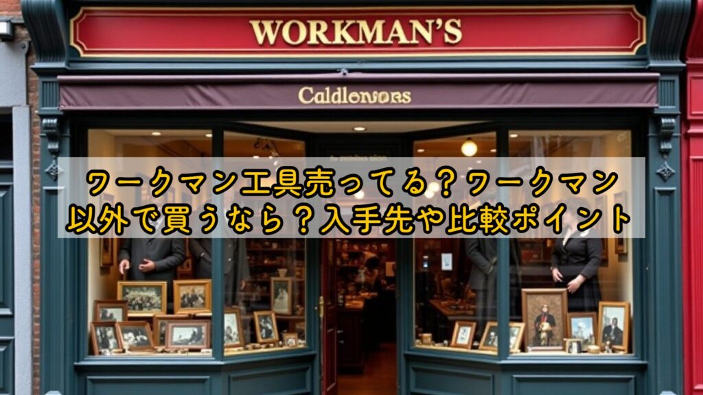 ワークマン工具売ってる？ワークマン以外で買うなら？入手先や比較ポイント