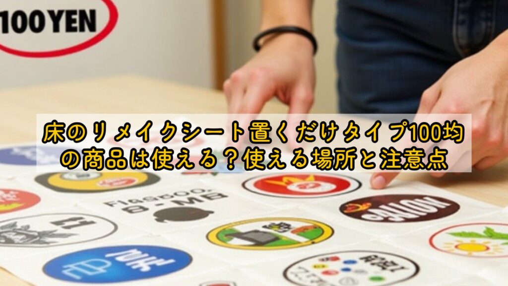 床のリメイクシート置くだけタイプ100均の商品は使える？使える場所と注意点