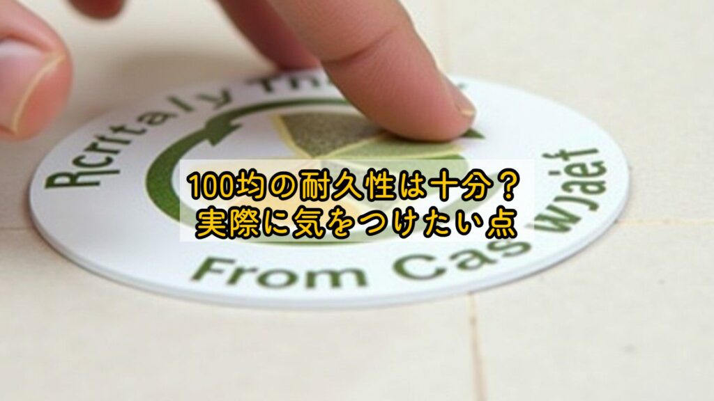 100均の耐久性は十分？実際に気をつけたい点