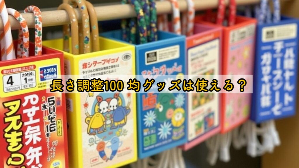 長さ調整100均グッズは使える？