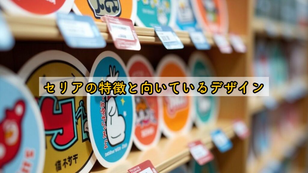 セリアの特徴と向いているデザイン