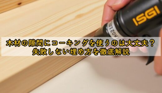 木材の隙間にコーキングを使うのは大丈夫？失敗しない埋め方を徹底解説