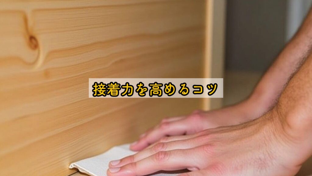 接着力を高めるコツ