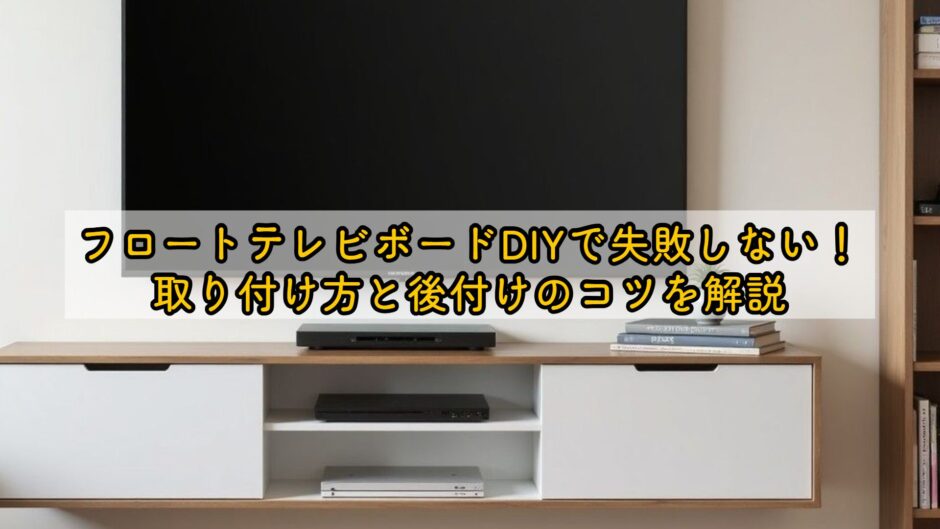 フロートテレビボードDIYで失敗しない！取り付け方と後付けのコツを解説