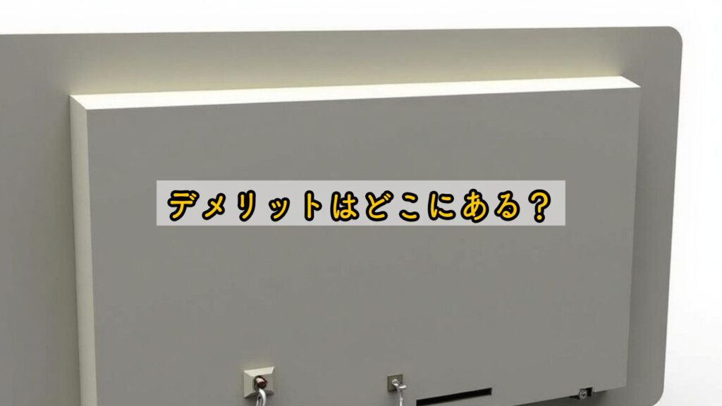 デメリットはどこにある？