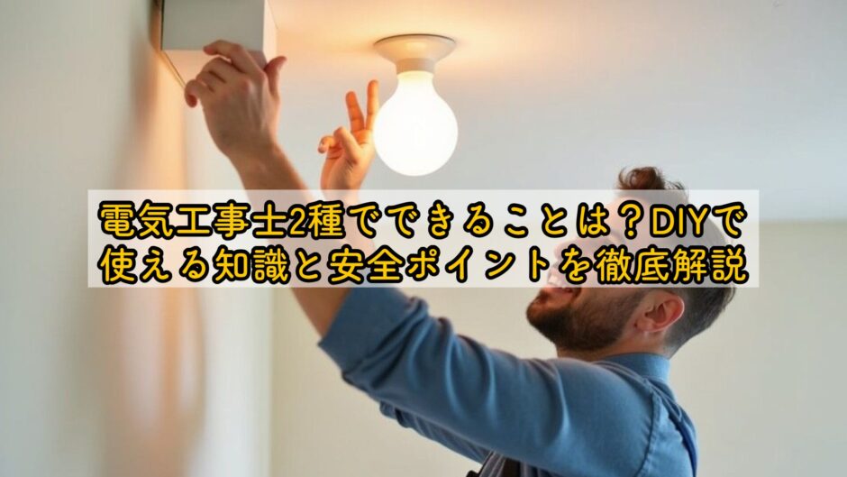 電気工事士2種でできることは？DIYで使える知識と安全ポイントを徹底解説