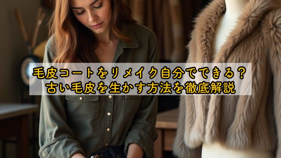 毛皮コートをリメイク自分でできる？古い毛皮を生かす方法を徹底解説